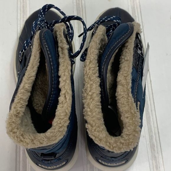 Aquatherm Santana Canada 8 M Camp Waterproof Shearling Duck Boots Blue Winter - Picture 5 of 8